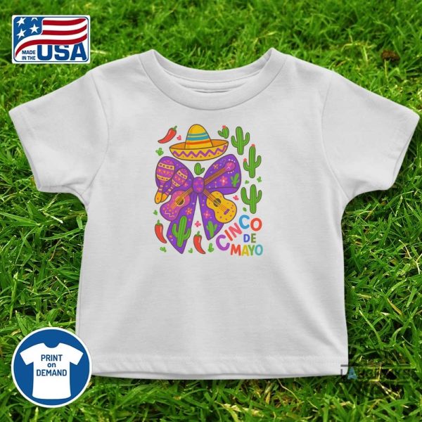 mexico floral cinco de mayo bow coquette shirt