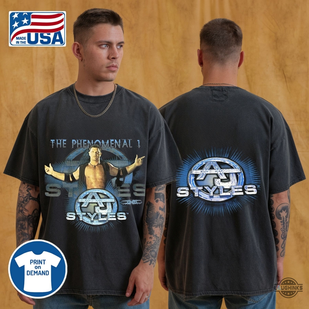 Reprinted Wwe 2007 Aj Styles Vintage Vtg Shirt 7 Reprinted WWE 2007 AJ STYLES VINTAGE VTG SHIRT