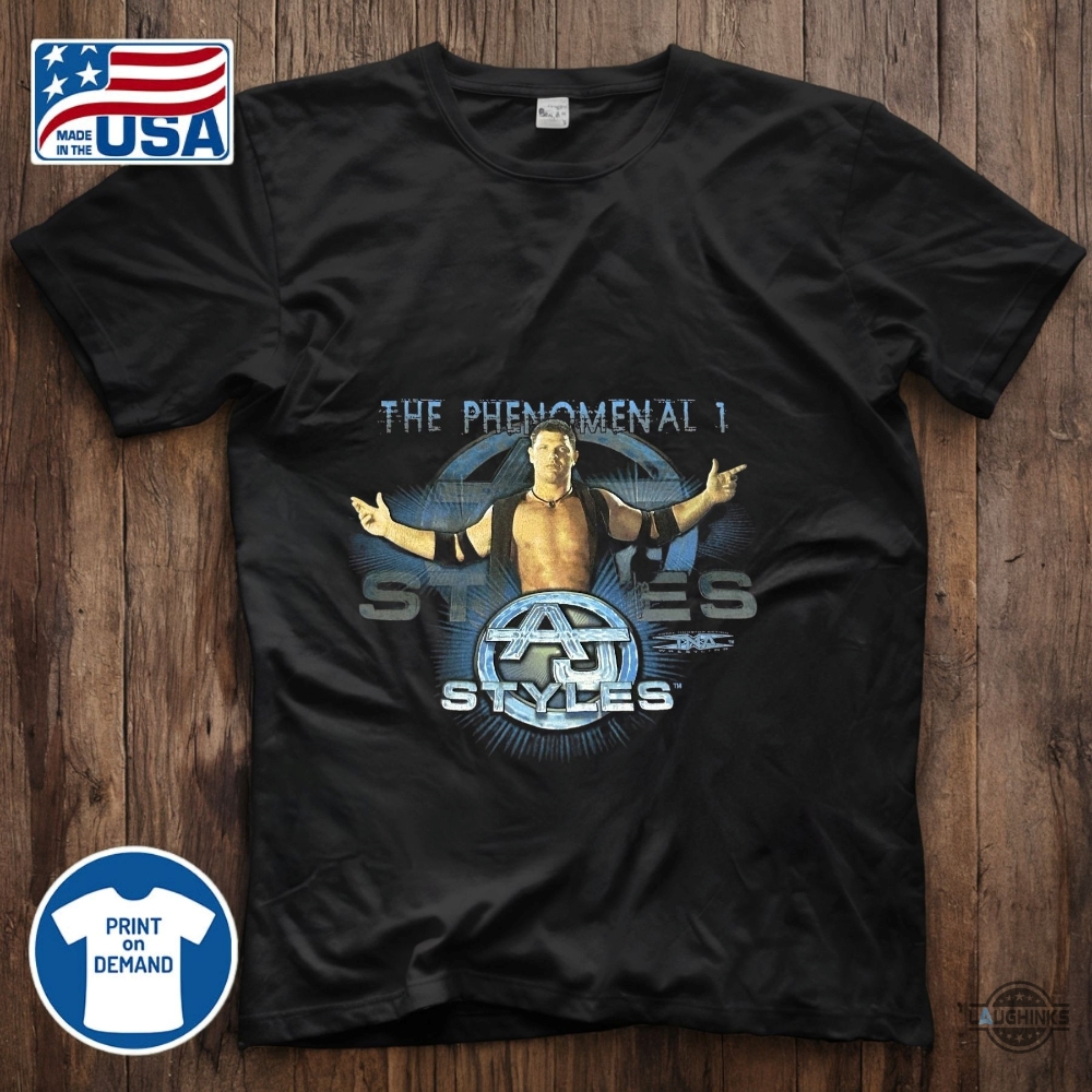 Reprinted Wwe 2007 Aj Styles Vintage Vtg Shirt 8 Reprinted WWE 2007 AJ STYLES VINTAGE VTG SHIRT