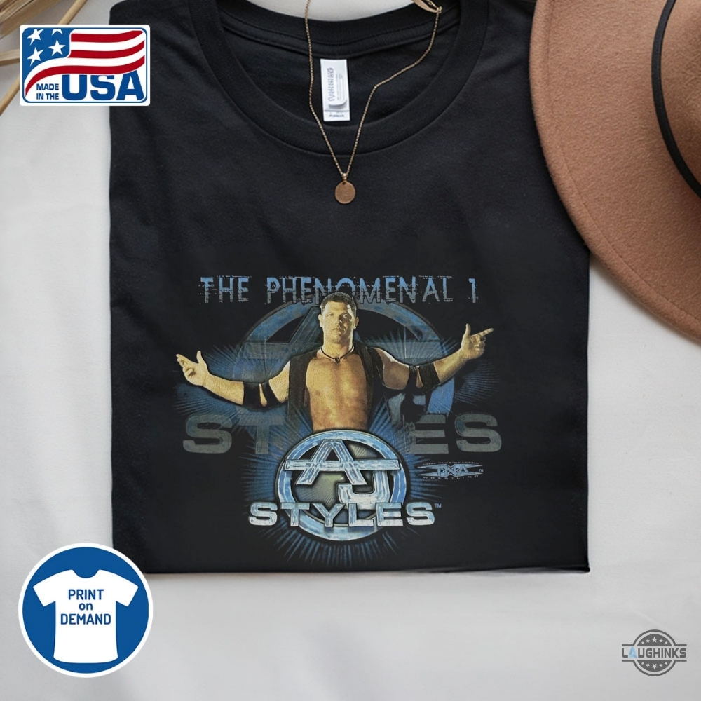 Reprinted Wwe 2007 Aj Styles Vintage Vtg Shirt 9 Reprinted WWE 2007 AJ STYLES VINTAGE VTG SHIRT
