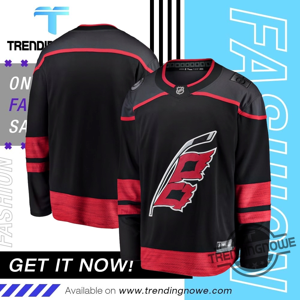 Carolina Hurricanes Black Home Jersey 7 Carolina Hurricanes Black Home Jersey