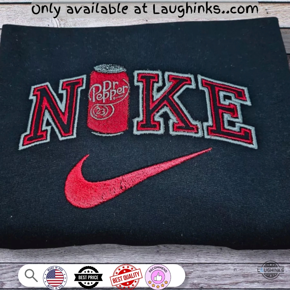 Dr Pepper Nike Embroidered Sweatshirt T Shirt Hoodie 9 Dr Pepper Nike Embroidered Sweatshirt T Shirt Hoodie
