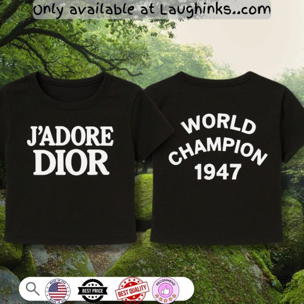 world champion 1947 jadore dior shirt vintage reprinted