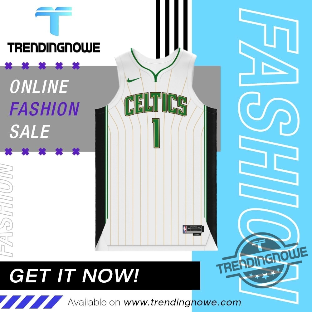 Custom Boston Celtics Playoff 2025 Jersey trendingnowe 1