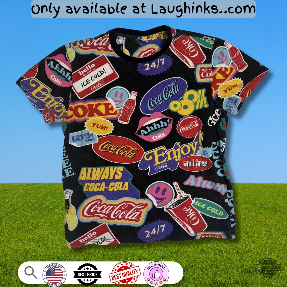 Coca Cola All Over Print Shirt 6 Coca Cola All Over Print Shirt
