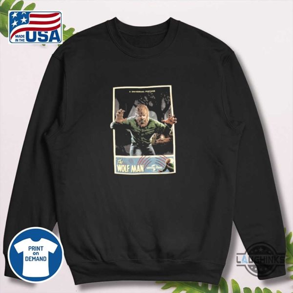 universal monsters the wolf man shirt
