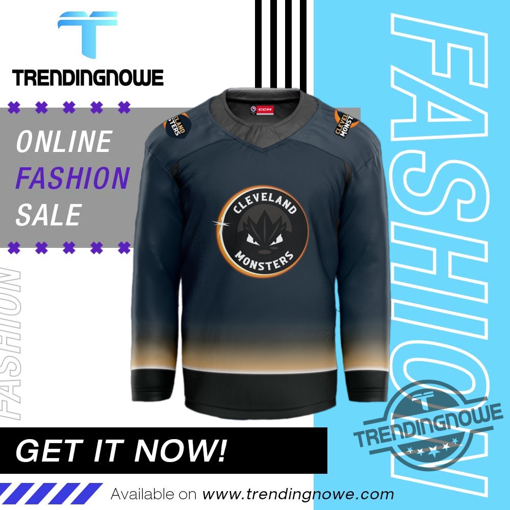 Cleveland Monsters Eclipse Hockey Jersey trendingnowe 1