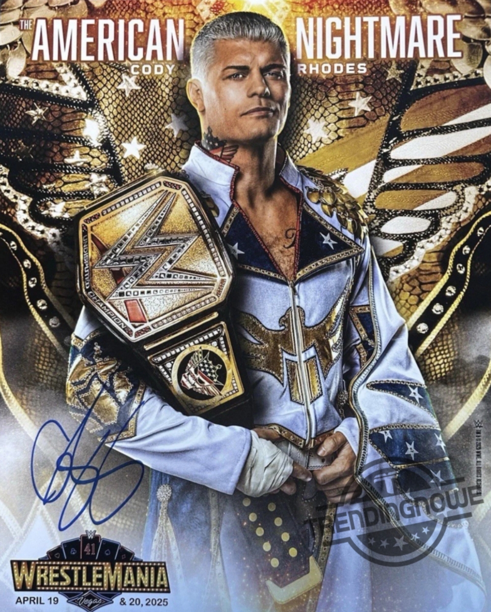"Top Collectible Posters: WWE, Seokjin, Michael B. Jordan & More 2025" 4 Limited Wwe Wrestlemania 41 Cody Rhodes Poster