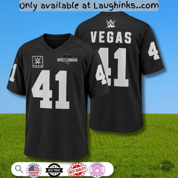 2025 las vegas wrestlemania 41 exclusive raiders football jersey shirt replica