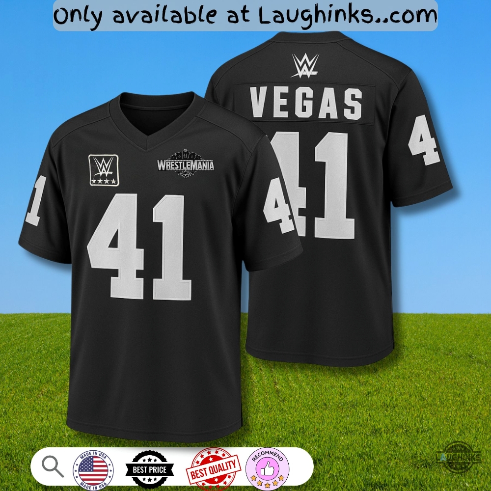 2025 Las Vegas Wrestlemania 41 Exclusive Raiders Football Jersey Shirt Replica 5 2025 Las Vegas Wrestlemania 41 Exclusive Raiders Football Jersey Shirt Replica