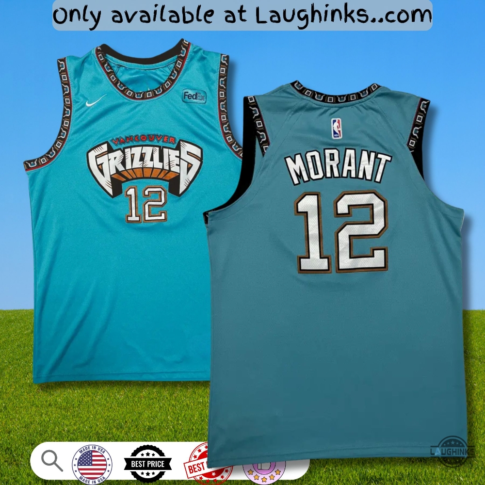 Memphis Grizzlies Ja Morant Nike Basketball Jersey Shirt Replica Teal 5 Memphis Grizzlies Ja Morant Nike Basketball Jersey Shirt Replica Teal