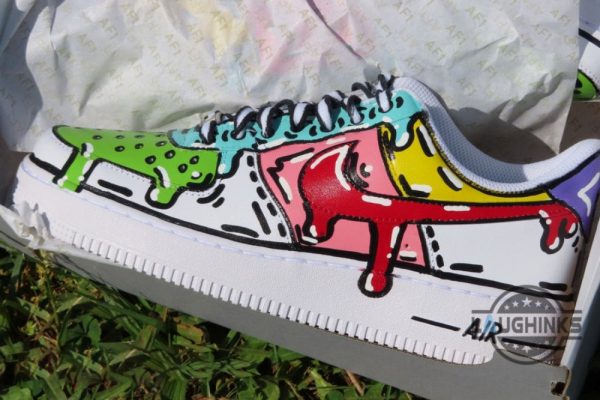 custom cartoon drippy waves air force 1 shoes replica