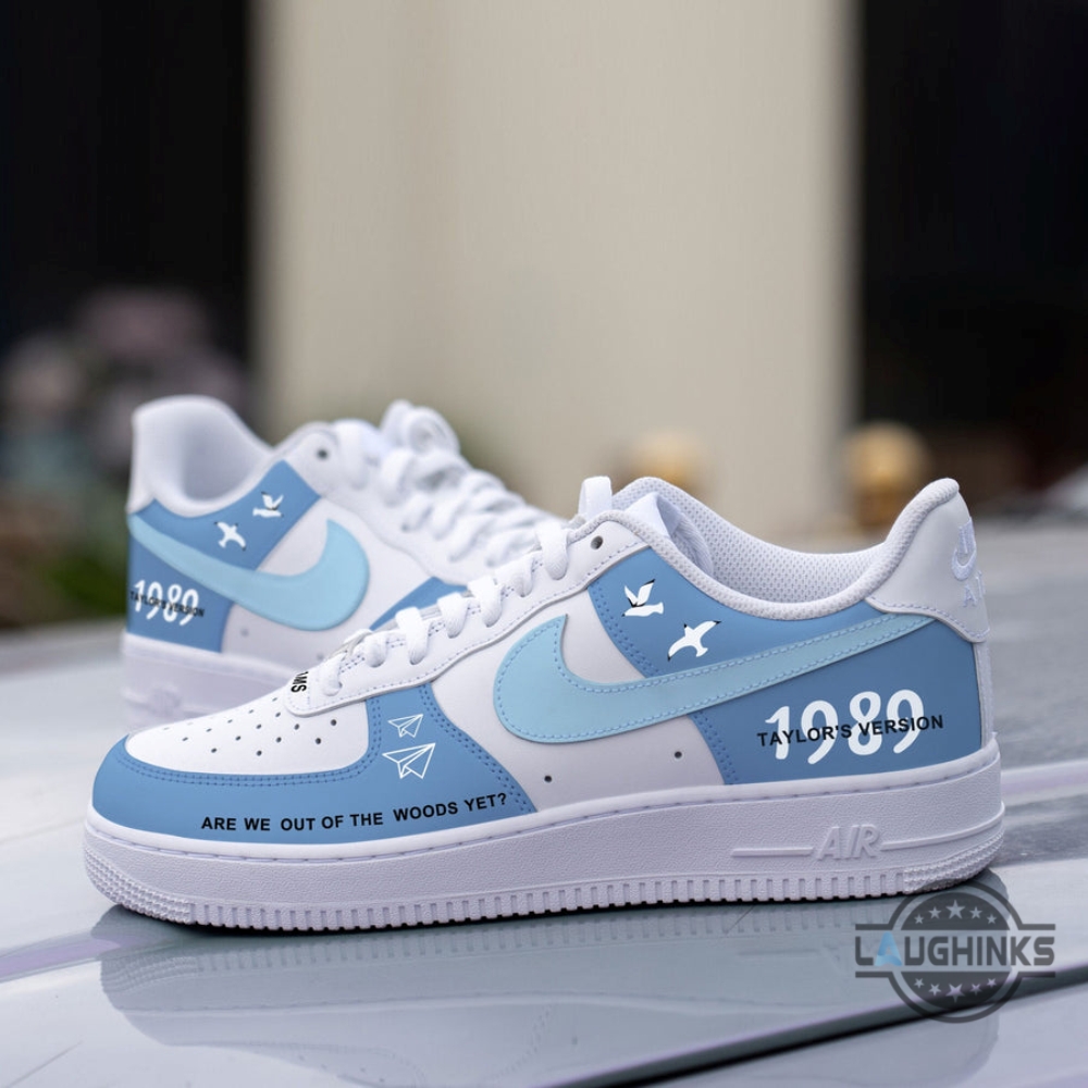 Custom 1989 Taylor Swift Nike Air Force 1 Shoes Blue 11 Custom 1989 Taylor Swift Nike Air Force 1 Shoes Blue