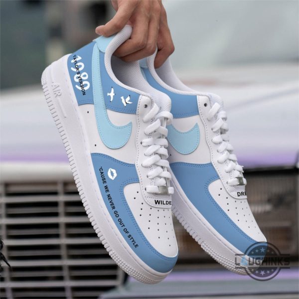 custom 1989 taylor swift nike air force 1 shoes blue
