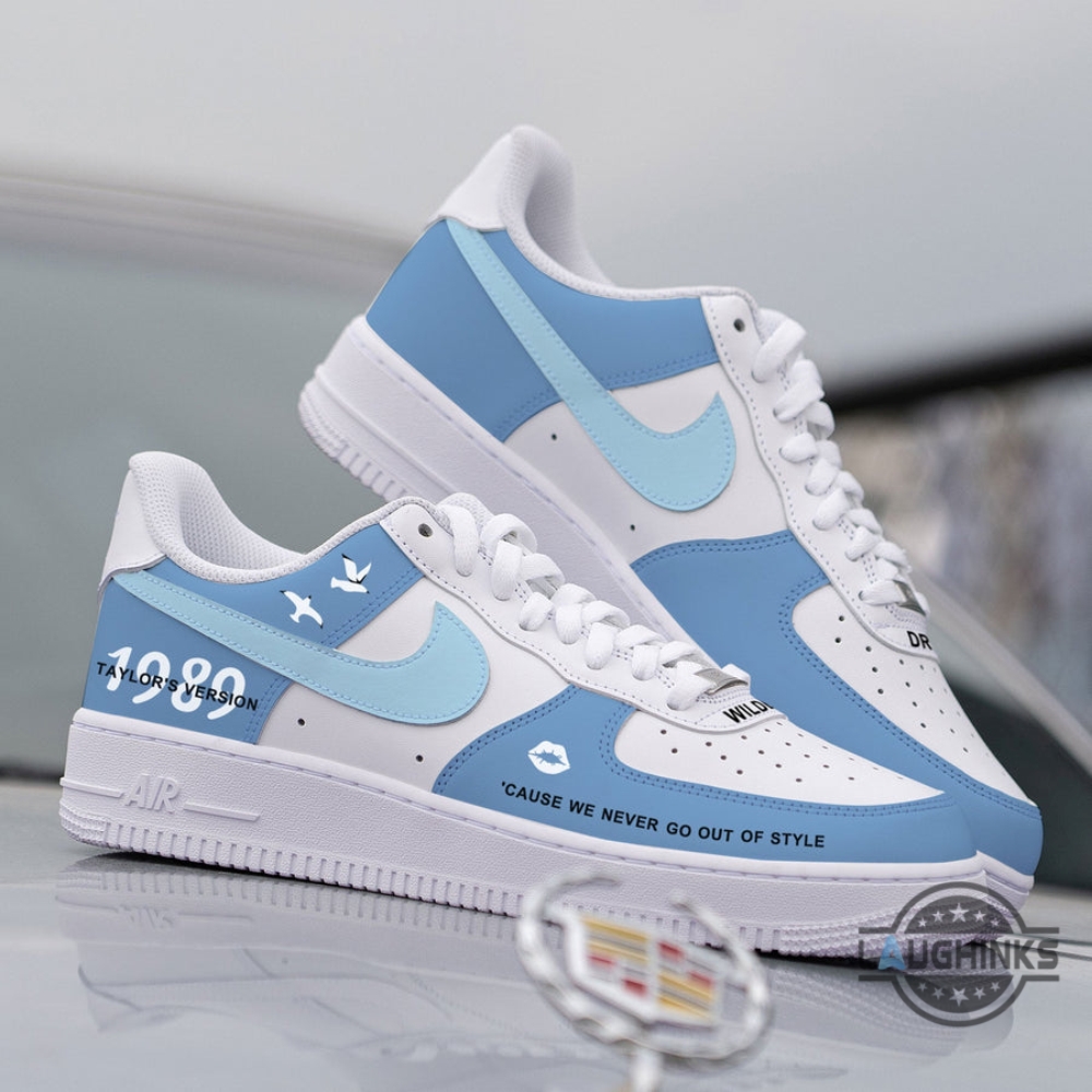 Custom 1989 Taylor Swift Nike Air Force 1 Shoes Blue 17 Custom 1989 Taylor Swift Nike Air Force 1 Shoes Blue