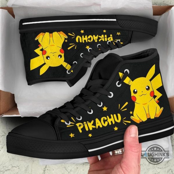 pokemon pikachu high top shoes custom sneakers