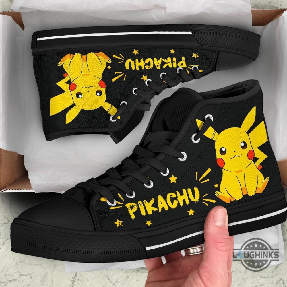 Pokemon Pikachu High Top Shoes Custom Sneakers 14 Pokemon Pikachu High Top Shoes Custom Sneakers