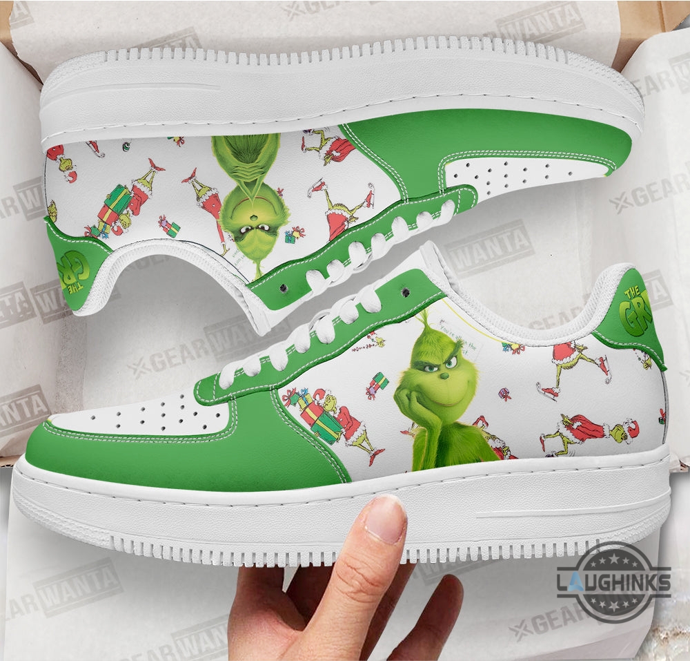 Grinch Air Force 1 Sneakers Custom Shoes 5 Grinch Air Force 1 Sneakers Custom Shoes