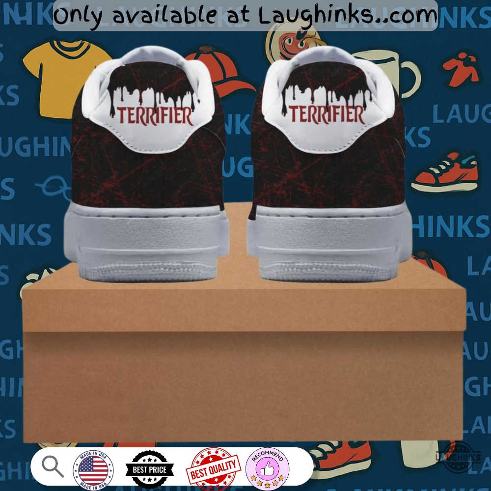 Terrifier Art The Clown Custom Nike Air Force 1 Shoes 7 Terrifier Art The Clown Custom Nike Air Force 1 Shoes