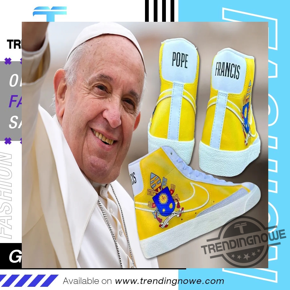 Rest In Peace Pope Francis Nike Blazer Kicks Shoes trendingnowe 2