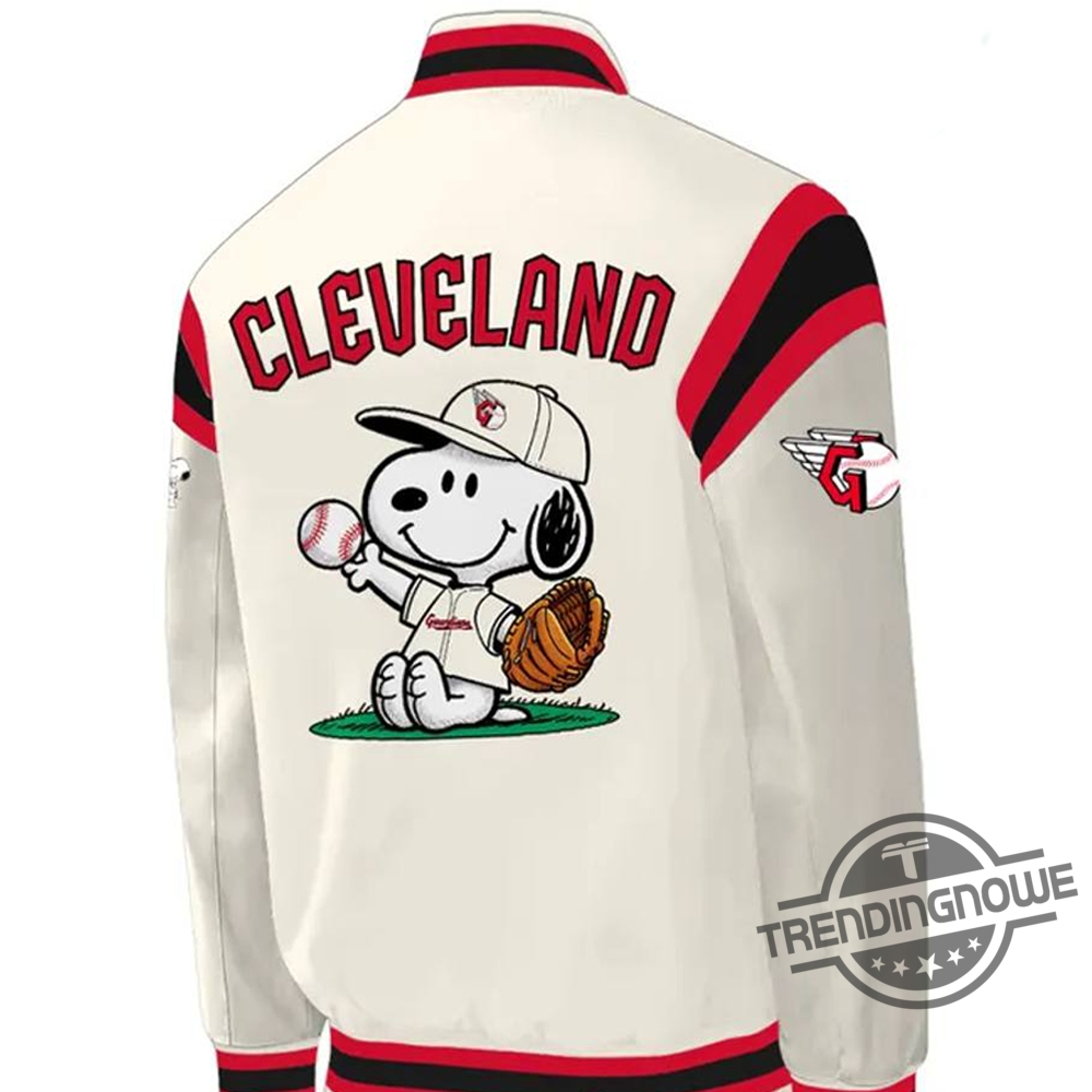 "Top Trending Posters and T-Shirts for 2025: Must-Have Designs" 8 Cleveland Guardians Peanuts Bomber Jacket