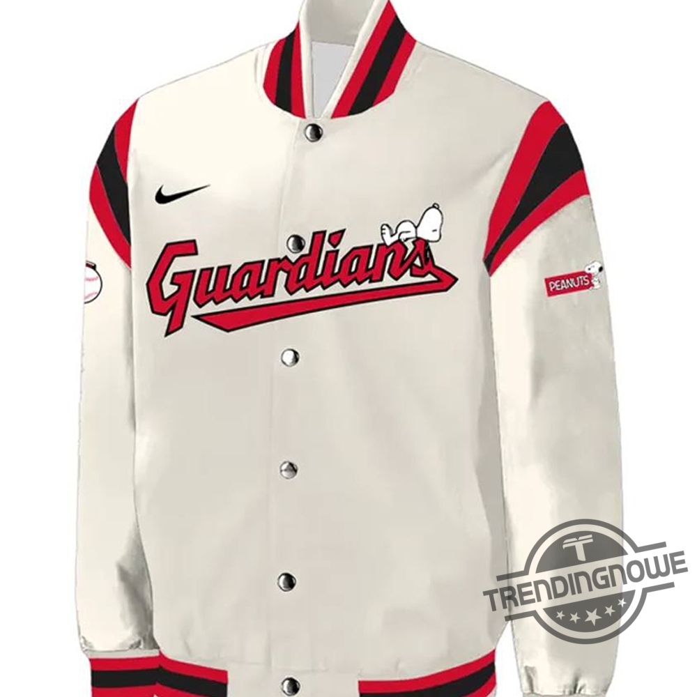 Cleveland Guardians Peanuts Bomber Jacket 7 Cleveland Guardians Peanuts Bomber Jacket