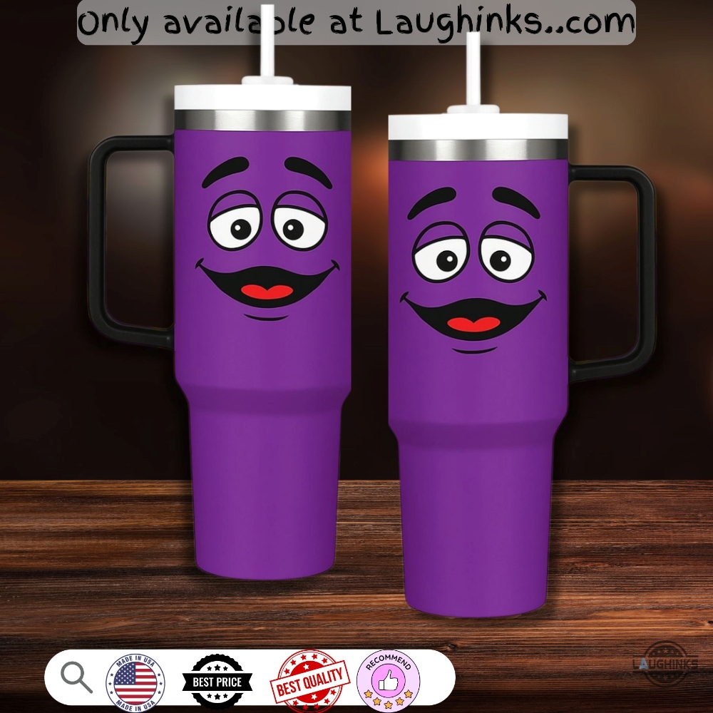 Grimace Tumbler Mcdonalds Stanley Cup Dupe 40Oz 5 Grimace tumbler mcdonalds stanley cup dupe 40oz