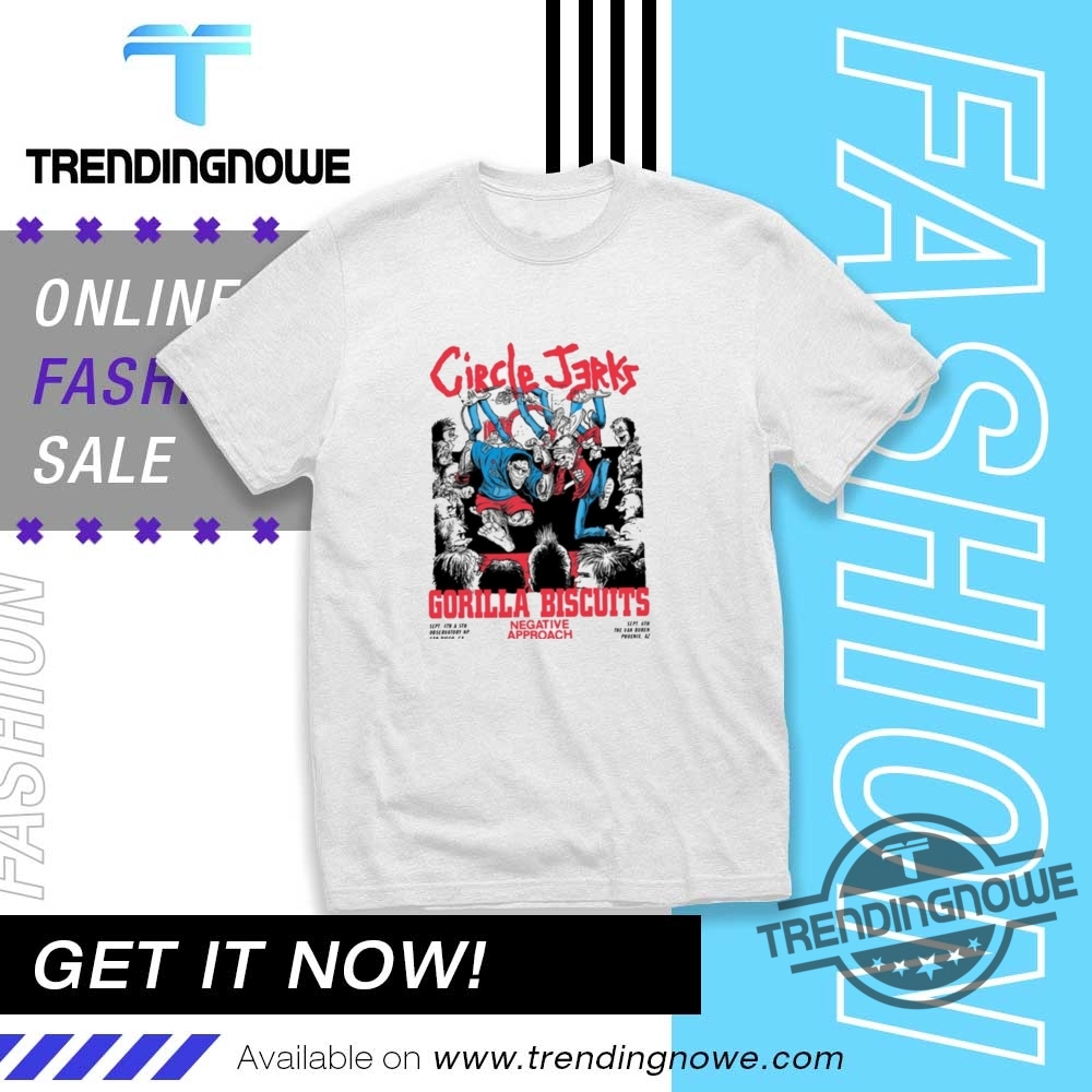"Stylish Band Tees: Circle Jerks, John Cena, Italian Brainrot Collection" 2 Circle Jerks With Gorilla Biscuits 2025 Shirt