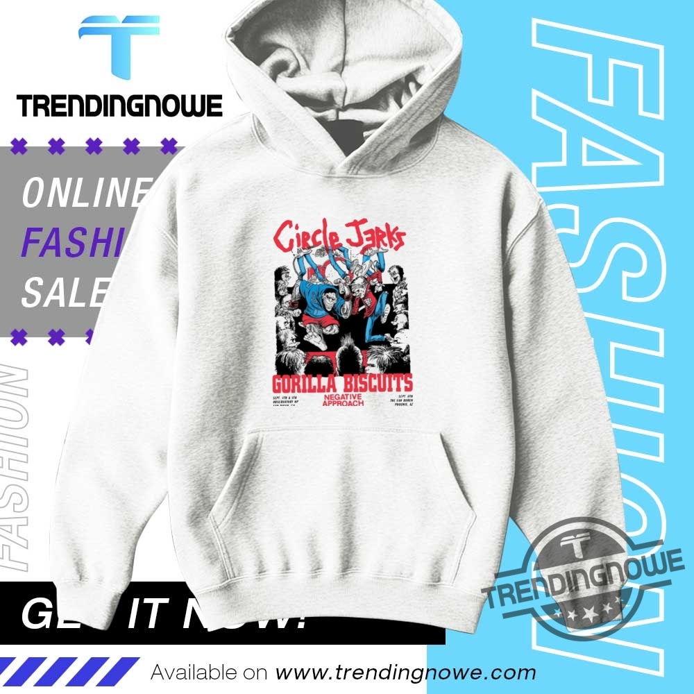 Circle Jerks With Gorilla Biscuits 2025 Shirt, Hoodie