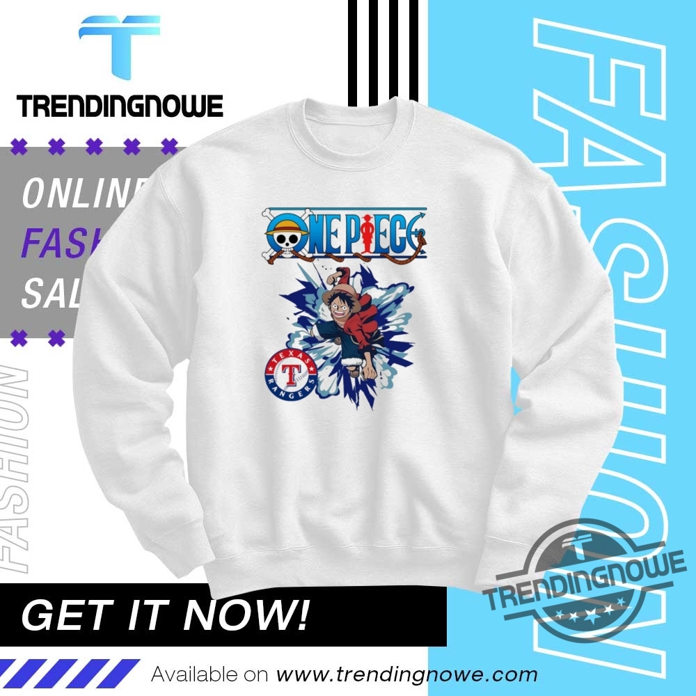 Texas Rangers One Piece Monkey D Luffy Shirt 10 Texas Rangers One Piece Monkey D Luffy Shirt