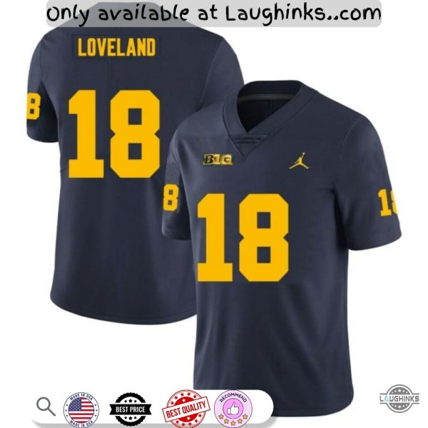 michigan wolverines colston loveland football jersey shirt 18 replica giveaway 2025 laughinks 1