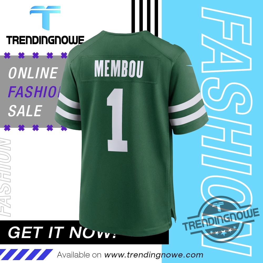 Armand Membou New York Jets 2025 Nfl Draft Jersey 9 Armand Membou New York Jets 2025 NFL Draft Jersey