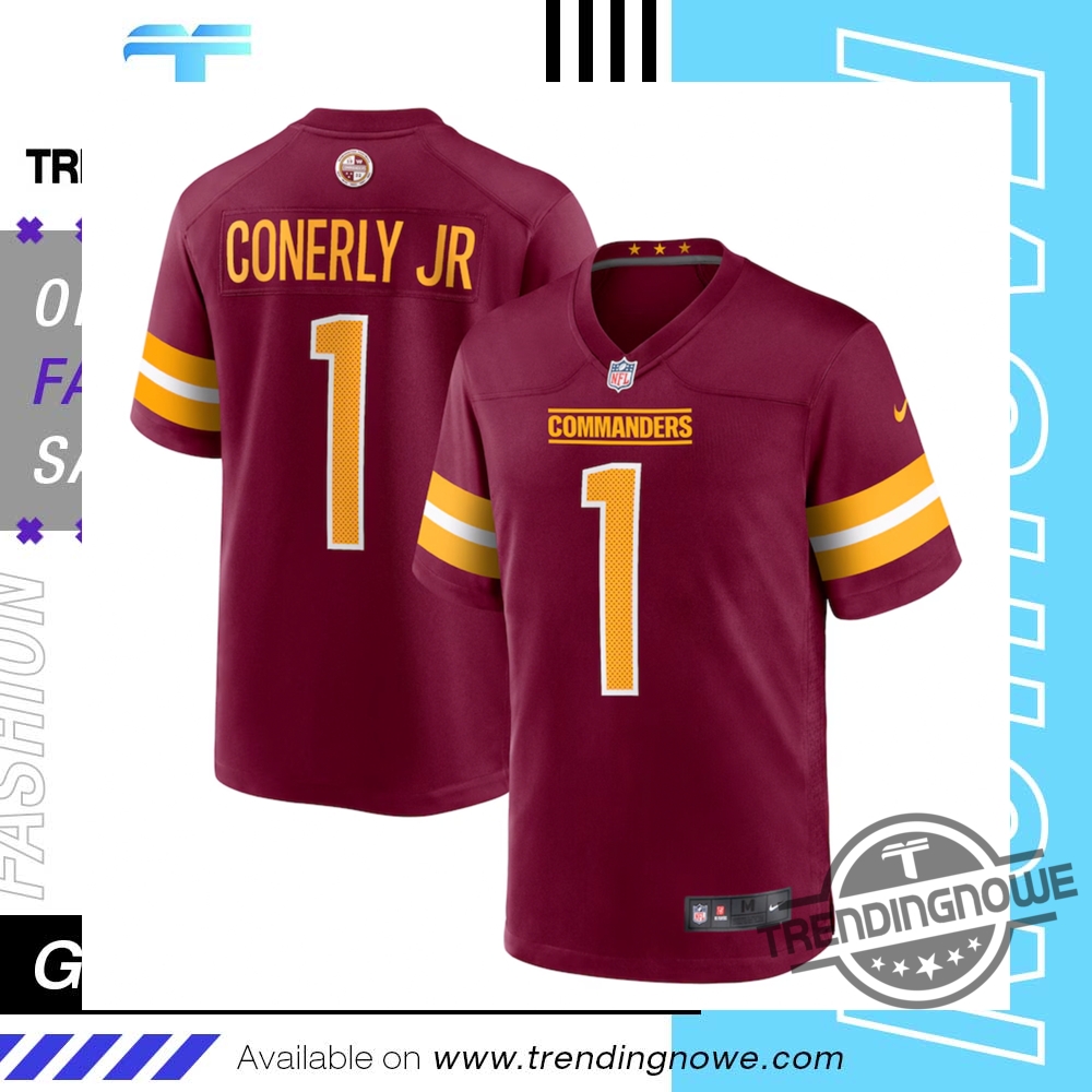 Josh Conerly Jr Washington Commanders 2025 Nfl Draft Jersey trendingnowe 1