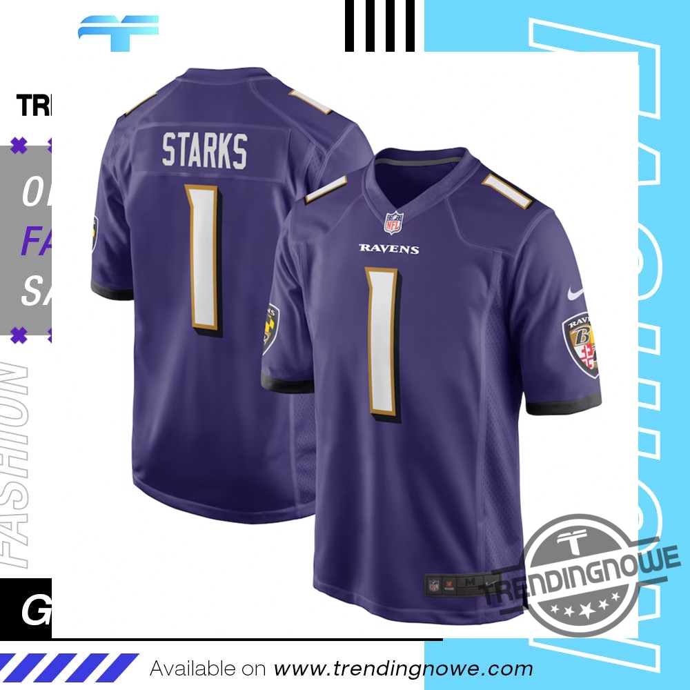 Malaki Starks Baltimore Ravens 2025 Nfl Draft Jersey trendingnowe 1