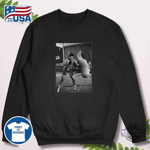 nicolas batums postgame shirt muhammad ali punching bag