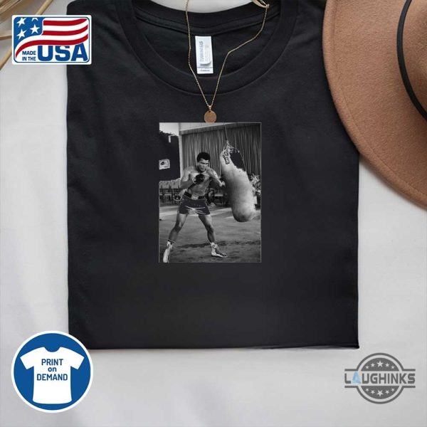nicolas batums postgame shirt muhammad ali punching bag