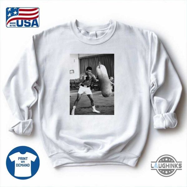 nicolas batums postgame shirt muhammad ali punching bag