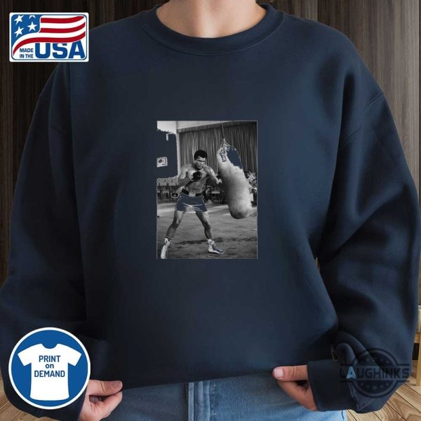 nicolas batums postgame shirt muhammad ali punching bag