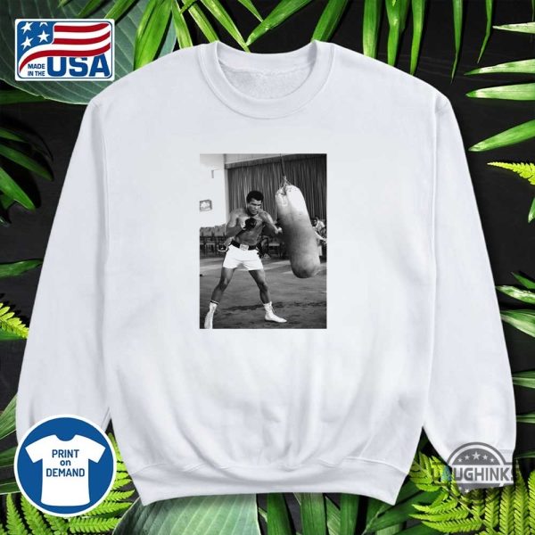 nicolas batums postgame shirt muhammad ali punching bag