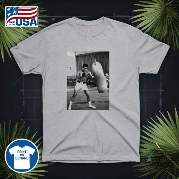 nicolas batums postgame shirt muhammad ali punching bag