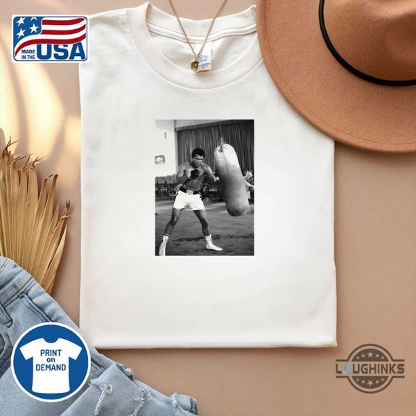nicolas batums postgame shirt muhammad ali punching bag