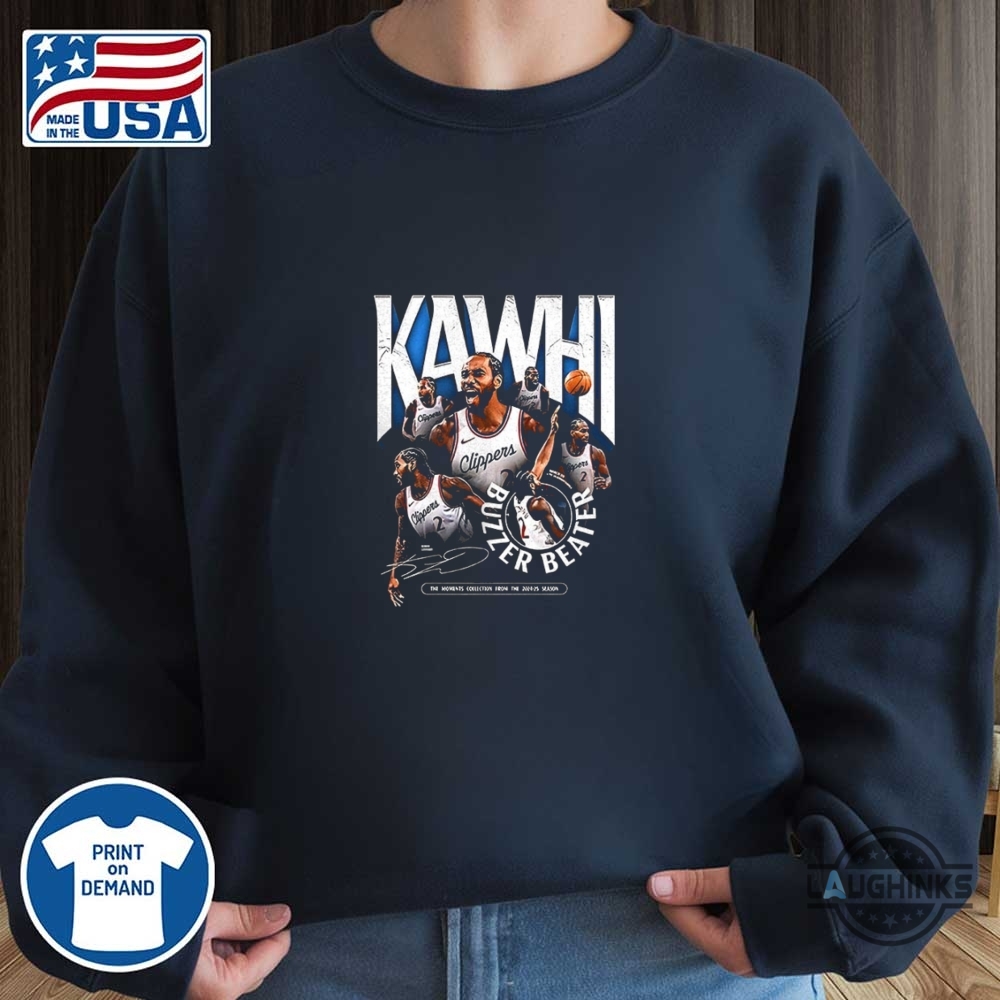 La Clippers Kawhi Leonard Buzzer Beater Shirt 10 LA Clippers Kawhi Leonard buzzer beater shirt