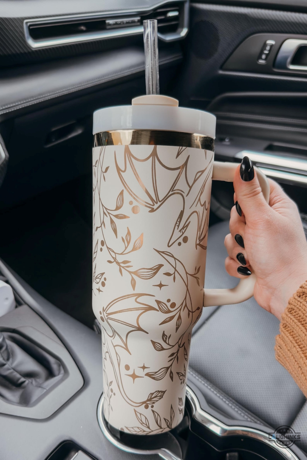 Ivory Dragon 40Oz Tumbler Gold Engraved Fantasy Reader Tumbler Bookish Merch Reader Gifts 19 Ivory Dragon 40oz Tumbler | Gold Engraved | Fantasy Reader Tumbler | Bookish Merch | Reader Gifts |