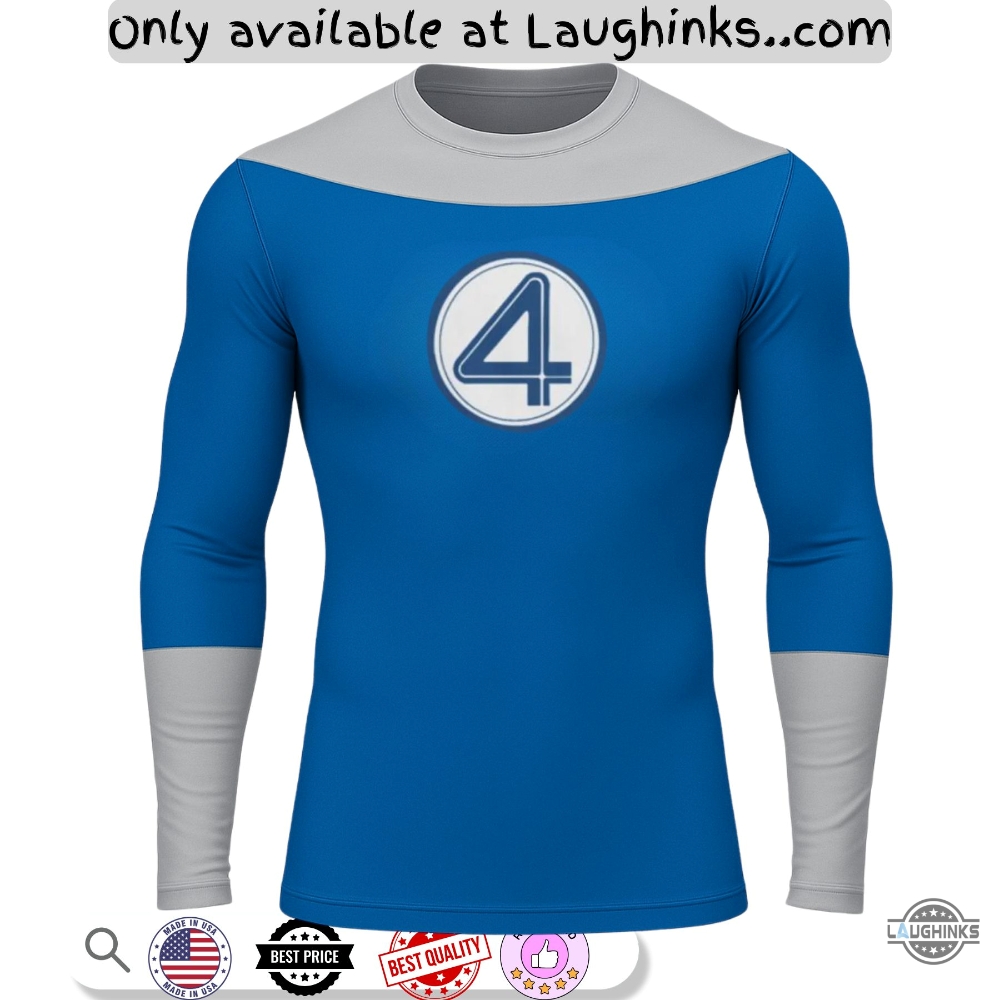 Mr Fantastic Reed Richards Fantastic Four Compression Shirt Cosplay Costume 5 Mr Fantastic Reed Richards Fantastic Four Compression Shirt Cosplay Costume