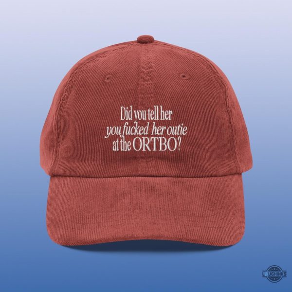 did you tell her you fucked her outie at the ortbo lumon severance corduroy cap