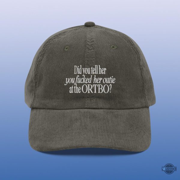 did you tell her you fucked her outie at the ortbo lumon severance corduroy cap
