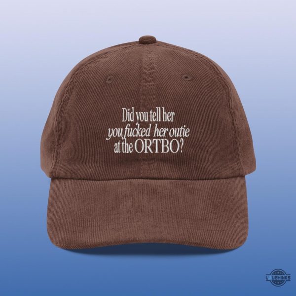 did you tell her you fucked her outie at the ortbo lumon severance corduroy cap