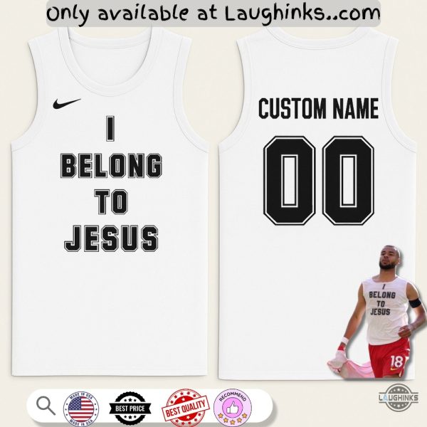 kaka and cody gakpo custom i belong to jesus basketball jersey shirt nike