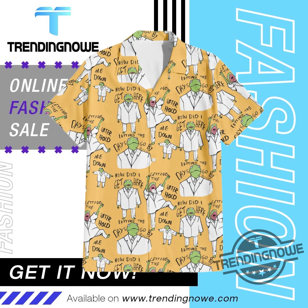 Kermit Singing Once In A Lifetime Hawaiian Shirt trendingnowe 1