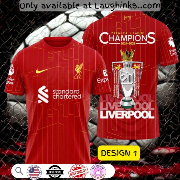 liverpool fc champions 2024 2025 3d t shirt sweatshirt hoodie